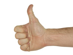 Thumbs Up - With clipping Path